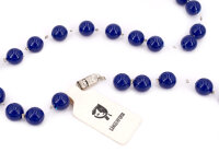 Kette mit Perlen in dunkelblau 100cm 1 Stück