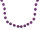 Kette mit Perlen in violett 100cm 1 Stück
