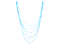 mehrreihige Perlenkette mit kleinen Perlen in hellblau 1...