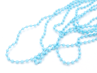 mehrreihige Perlenkette mit kleinen Perlen in hellblau 1...