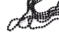 mehrreihige Perlenkette mit kleinen Perlen in schwarz 1...