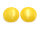 Ohrclips mit rundem Cabochon in gelb 30mm 2 Stück