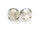 Rocailles Perlen in grau silber 4mm 300 Stück