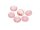 6 Cabochons 14 mm Cateye-Glas rosa