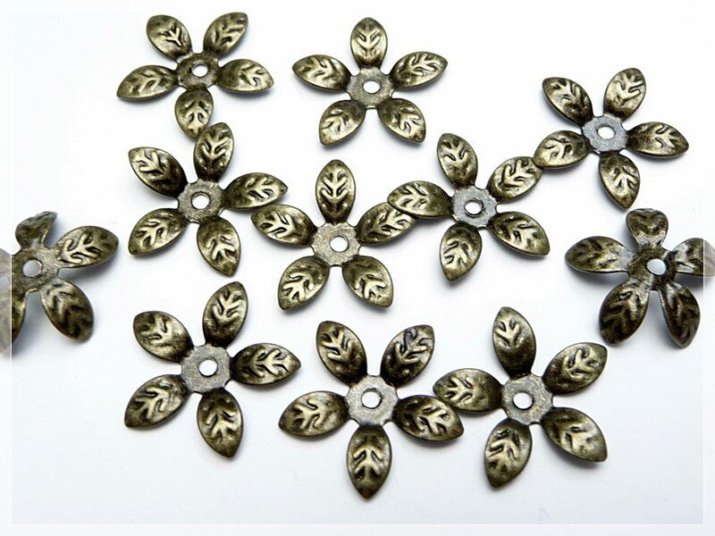 TOAOB Filigrane Perlenkappen Set – 1120 Stück In Silber & Gold, 6-10 Mm, Für Schmuckherstellung