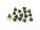 50 kleine, filigrane Perlkappen in antik Bronze