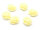 Cabochons als Seerose in vanille 18 x 16 mm 6 Stück