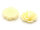 Cabochons als Seerose in vanille 18 x 16 mm 6 Stück
