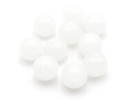 Glasperlen in Jadeoptik in weiß 12mm 10 Stück