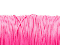 Polyesterkordel gewachst in pink 0,8mm 10m