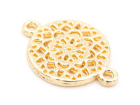 Verbinder Mandala in light goldfarben 4er Set