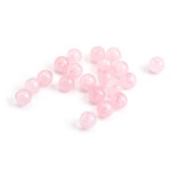 Perlen aus natürlichem Rosenquarz 4mm 20 Stk.