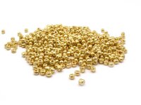Rocailles Perlen in goldfarben 4mm 20g