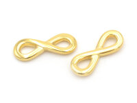 Verbinder als Infinity in goldfarben aus Edelstahl 1 Stk.