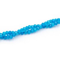 Perlen aus natürlicher Jade in hellblau 3x4 mm 20 Stück