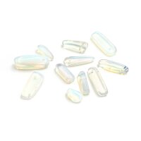 Nuggets als Perlen aus Opalite in weiß 15g