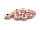 Zwischenperlen mit Strasssteinen in peachy roségoldfarben 4mm 10 Stück