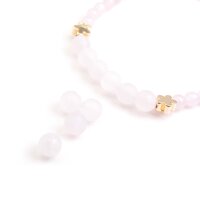 Perlen aus natürlichem Rosenquarz 6mm 10 Stück