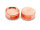Schiebeperlen für 12 mm Cabochons roségoldfarben beschichtet 2 Stück