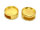 Schiebeperlen in goldfarben für 12 mm Cabochon 2 Stück
