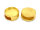 Schiebeperlen in goldfarben für 12 mm Cabochon 2 Stück