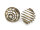 spiralförmiger Perlenkäfig in antik bronzefarben ohne Öse 20mm 10 Stück
