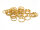 Biegeringe aus 304 Edelstahl in goldfarben 8mm 20 Stück