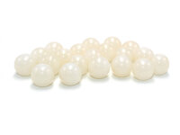 Perlen in Jadeoptik cremefarben 10mm 20 Stück