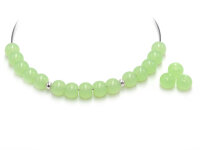 Perlen in Jadeoptik in grün 6mm 50 Stück