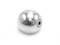glänzende Perle aus 925 Silber 16 mm 1 Stück