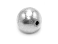 glänzende Perle aus 925 Silber 14 mm 1 Stück