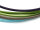 Seidenketten im Farbmix mit Messingverschluss 5 Stück