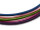 Seidenketten im Farbmix mit Messingverschluss 5 Stück