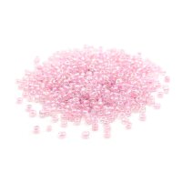 Rocailles Perlen in rosa mit Holo Effekt 3mm 20 Gramm 
