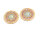 Messingplättchen mit Mandala in goldfarben 2 Stück
