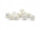 facettierte Perlen aus Perlmutt in weiß 4 mm 10 Stück