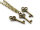kleine Schlüssel in antik bronzefarben 10 Stück