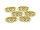 ovaler Verbinder mit Verzierung in antik goldfarben 6 Stück
