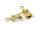 Anhänger Korkenzieher in antik goldfarben 27mm 4 Stück