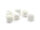 facettierte Perlen aus Perlmutt in weiß 7,5 mm 10 Stück
