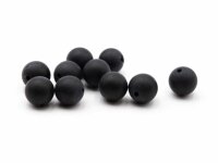 Perlen aus Achat in schwarz gefrostet 8mm 10 Stück