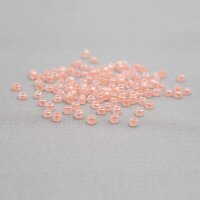 Rocailles Perlen in Lachs 3mm 20 Gramm