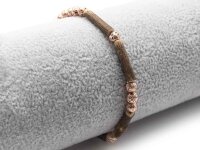längliche Perlen aus Kokosnuss in Brauntönen ca. 15x3mm 20 Stück
