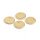 kleine runde Plättchen aus Kupfer 18k Gold beschichtet 8 mm 4 Stück