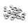 runde Perlkappen aus 304 Edelstahl für 6mm Perlen 20 Stück
