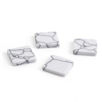 quadratische Cabochons marmoriert aus 10mm 4 Stück