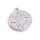 Anhänger als Maya Münze aus 304 Edelstahl 20mm 1 Stück
