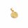 Anhänger als Münze aus 304 Edelstahl in goldfarben 12mm 1 Stück