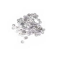 flache Perlen aus 316 Edelstahl 3mm 100 Stück