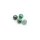 Perlen aus natürlichem Türkis  in grün 6mm 4 Stück